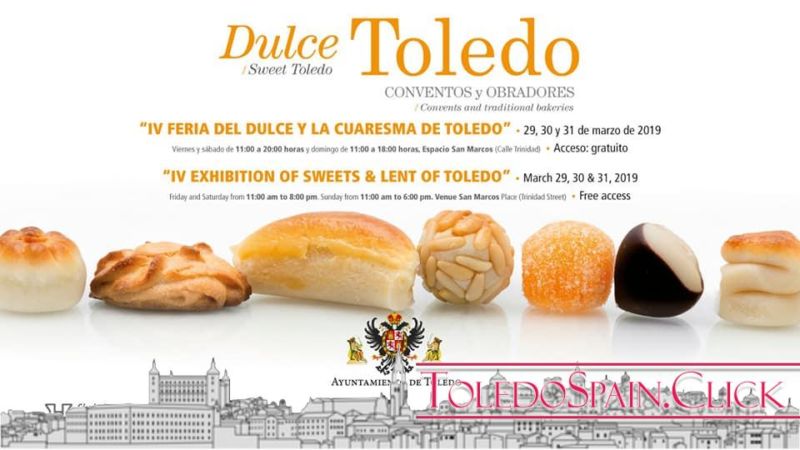 IV Feria del Dulce in Toledo, from 29 to 31 March 2019