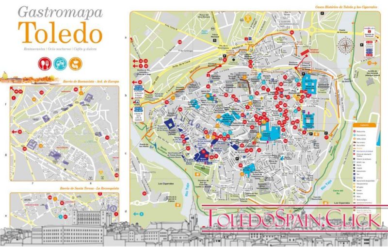 Tourist map of Toledo