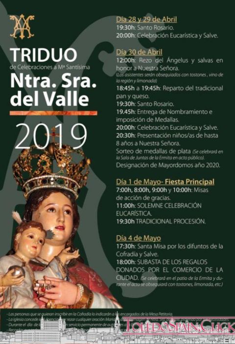Pilgrimage of the Virgin of the Valley in Toledo (updated 2023)